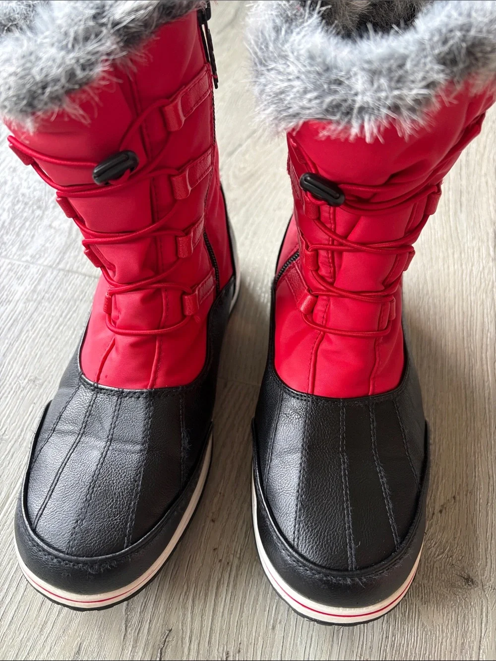 ❄️ Totes Adele Red Snow Rain Boots. Size 7